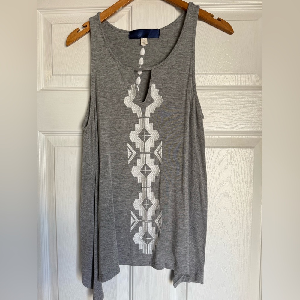 Francesca’s Blue Rain Gray Tank
